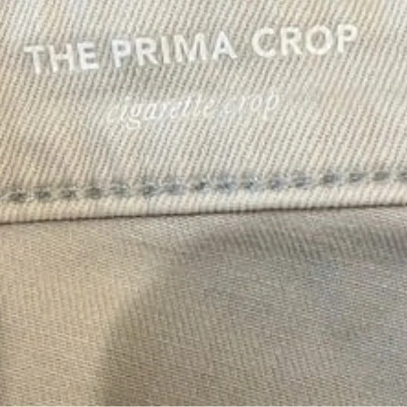 AG Adriano Goldschmied The Prima Cigarette Crop Jeans | Stone Grey | Size 30R - Picture 4 of 7